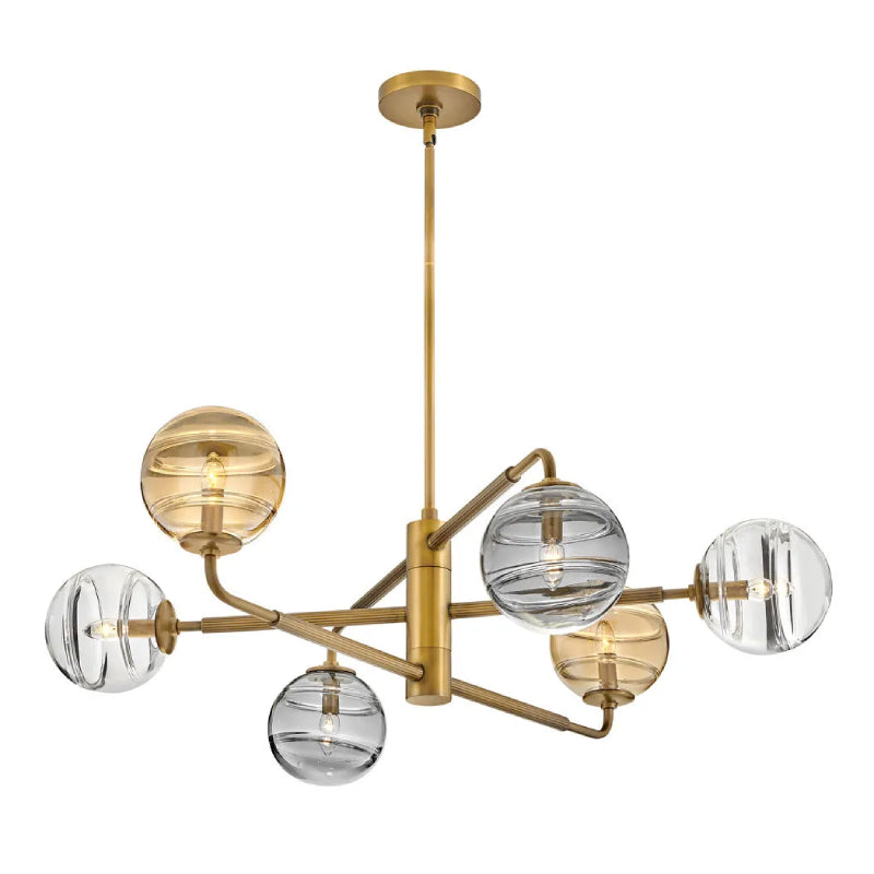 Fredrick Ramond FR30506 Oberon 6-lt 37" LED Chandelier