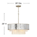 Fredrick Ramond FR32706 Reverie 8-lt 26" LED Chandelier