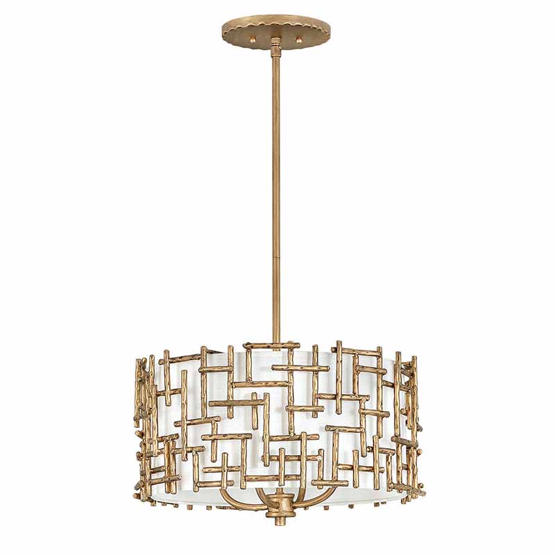 Fredrick Ramond FR33103 Farrah 4-lt 16" LED Pendant/Semi-Flush