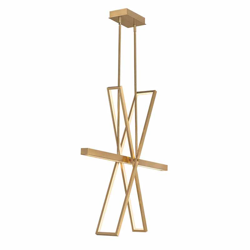 Fredrick Ramond FR34806 Tangent 3-lt 36" LED Linear Chandelier