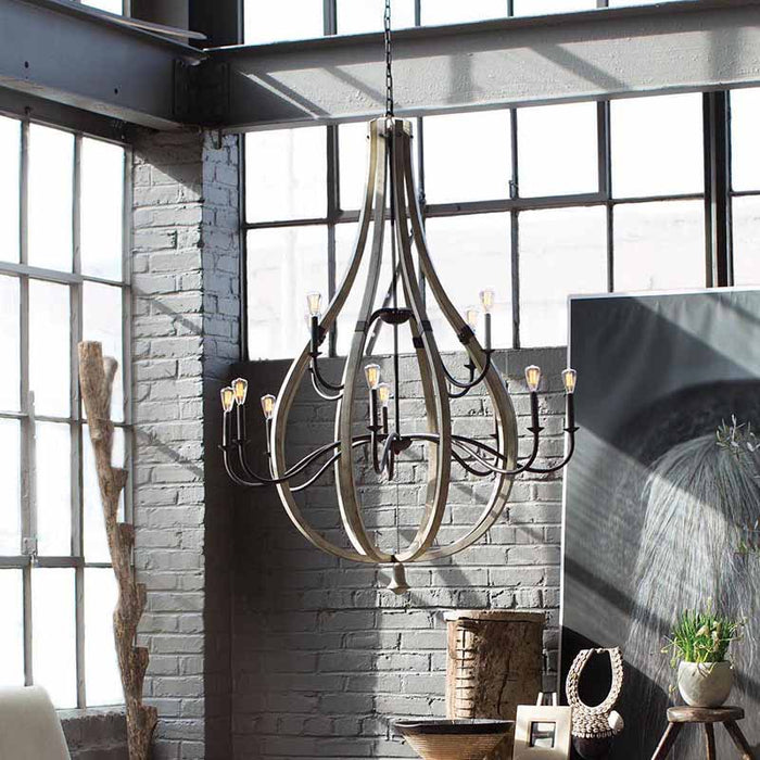 Fredrick Ramond FR40579 Middlefield 12-lt 48" LED Chandelier