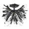 Fredrick Ramond FR40903 Vida 9-lt 24" LED Semi-Flush Mount