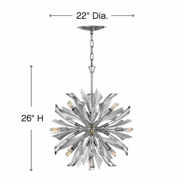 Fredrick Ramond FR40904 Vida 13-lt 22" LED Chandelier