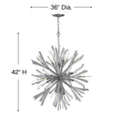 Fredrick Ramond FR40905 Vida 13-lt 36" LED Chandelier