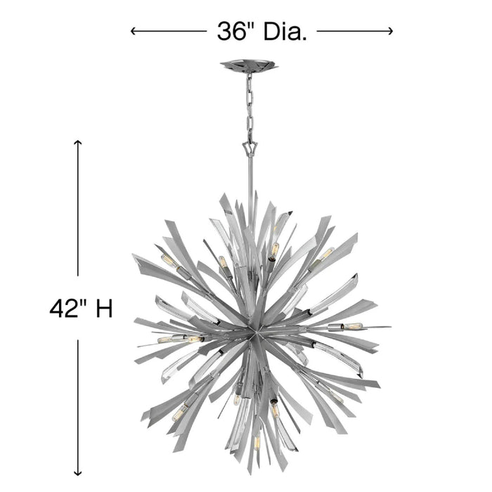 Fredrick Ramond FR40905 Vida 13-lt 36" LED Chandelier