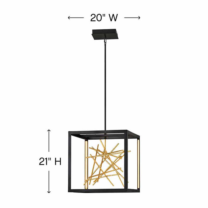 Fredrick Ramond FR46407 Styx 1-lt 20" LED Pendant