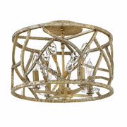 Fredrick Ramond FR46801 Eve 4-lt 16" LED Flush Mount - Champagne Gold