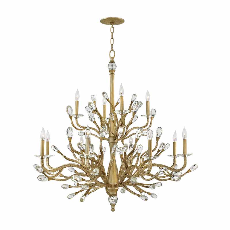 Fredrick Ramond FR46810 Eve 12-lt 49" LED Chandelier - Champagne Gold