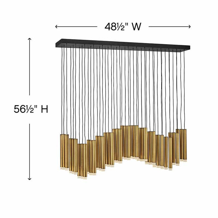 Fredrick Ramond FR49909 Harmony 45-lt 48" LED Linear Pendant