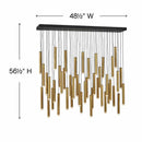 Fredrick Ramond FR49909 Harmony 45-lt 48" LED Linear Pendant