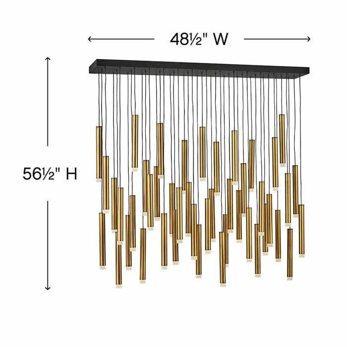 Fredrick Ramond FR49909 Harmony 45-lt 48" LED Linear Pendant