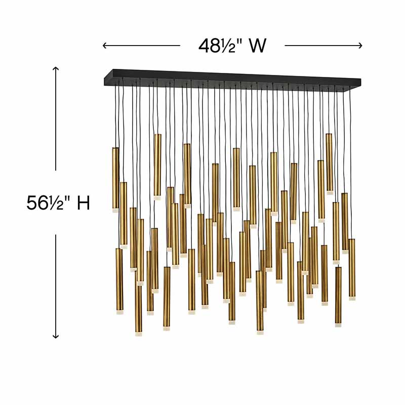 Fredrick Ramond FR49909 Harmony 45-lt 48" LED Linear Pendant