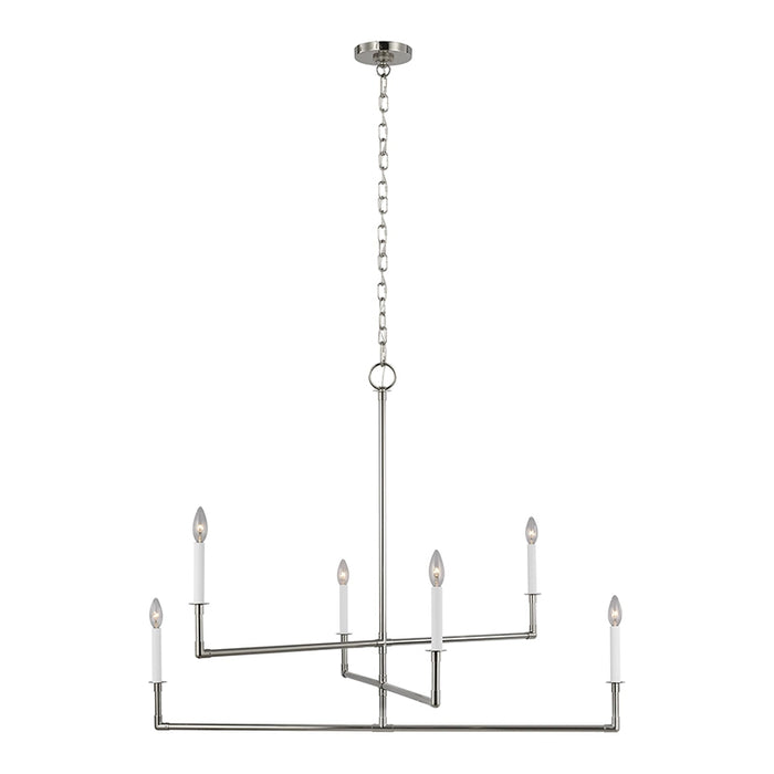Visual Comfort CC1356 Bayview 6-lt 44" Chandelier