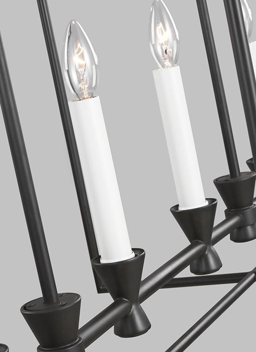 Visual Comfort CC1406 Keystone 6-lt 48" Linear Chandelier