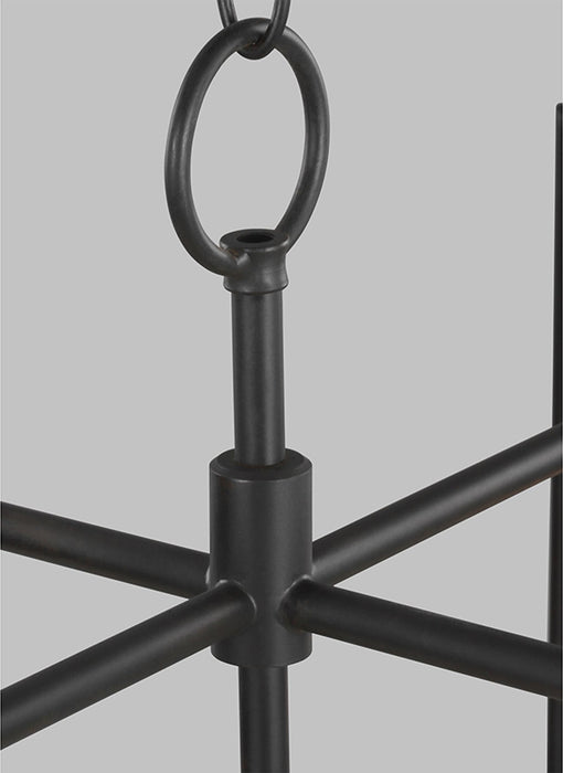 Visual Comfort CC1406 Keystone 6-lt 48" Linear Chandelier