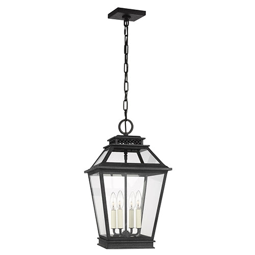 Genretion CO1054 Falmouth 4-lt 12" Outdoor Hanging Lantern