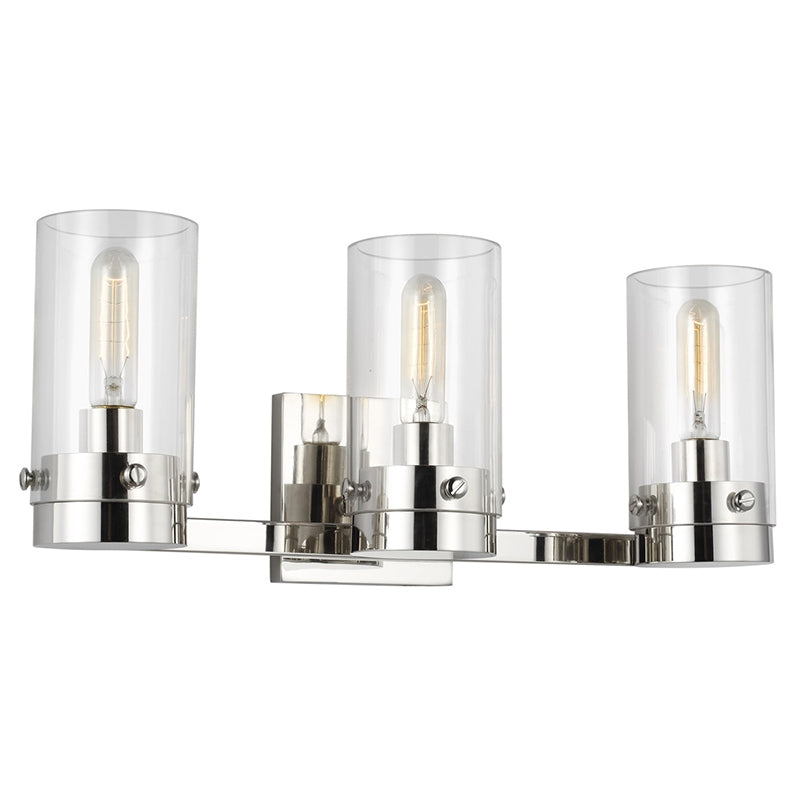 Visual Comfort CW1003 Garrett 3-lt 21" Vanity - Polished Nickel