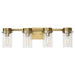 Visual Comfort CW1004 Garrett 4-lt 29" Vanity - Burnished Brass