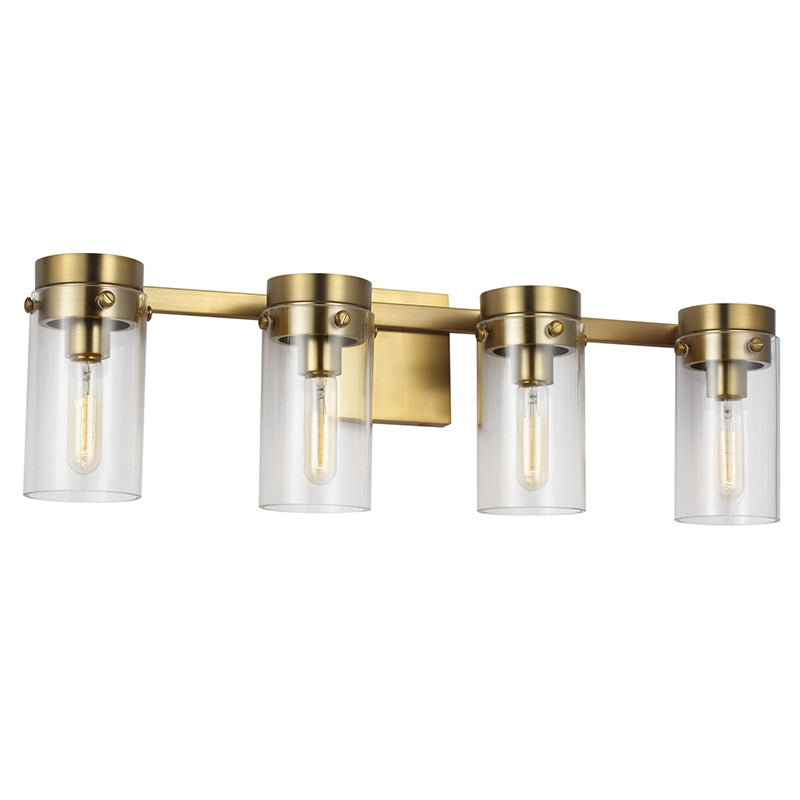 Visual Comfort CW1004 Garrett 4-lt 29" Vanity - Burnished Brass