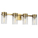 Visual Comfort CW1004 Garrett 4-lt 29" Vanity - Burnished Brass