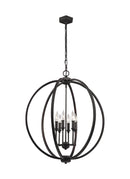 Feiss F3061 Corinne 6-lt Globe Large Pendant