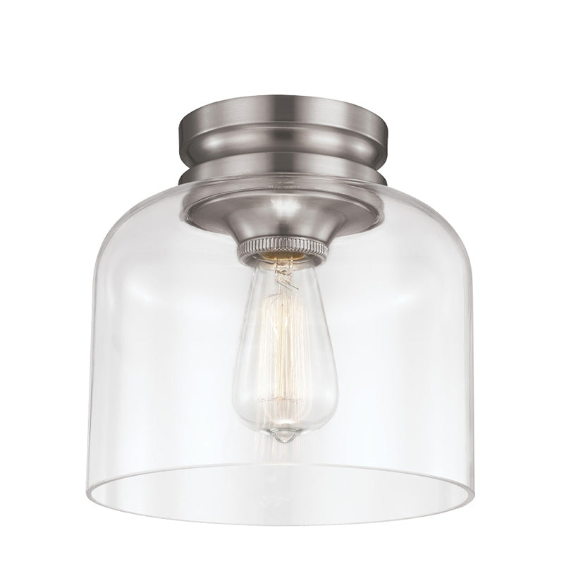 Feiss FM404 Hounslow 9" Wide Flushmount with Clear Glass