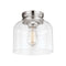 Feiss FM404 Hounslow 9" Wide Flushmount with Clear Glass