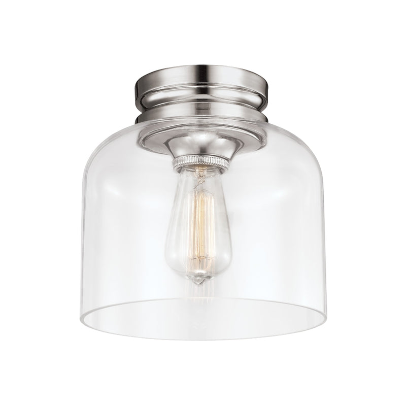 Feiss FM404 Hounslow 9" Wide Flushmount with Clear Glass