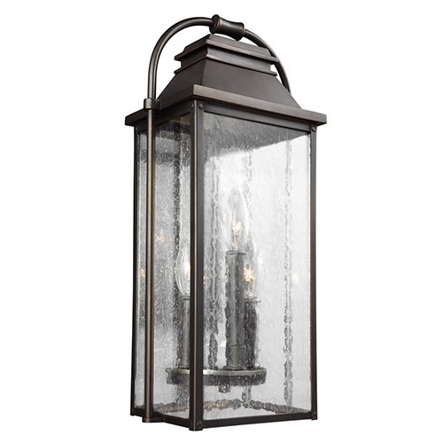 Feiss OL13200 Wellsworth 3-lt 8.5" Outdoor Wall Lantern