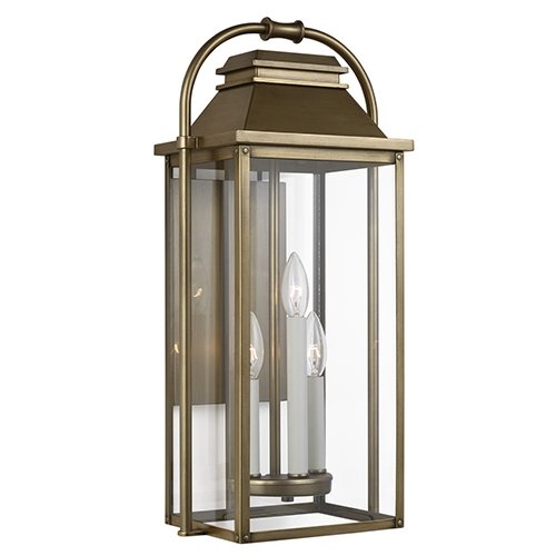 Feiss OL13201 Wellsworth 3-lt 10.5" Outdoor Wall Lantern