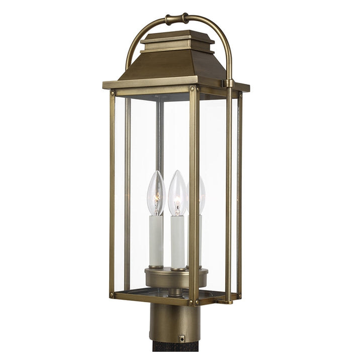 Feiss OL13207 Wellsworth 3-lt 21" Tall Outdoor Post Light