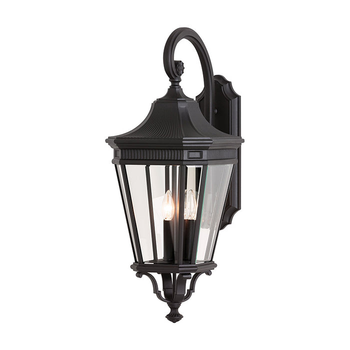 Generation Lighting Cotswold Lane Outdoor Lantern Wall Light Black OL5404BK