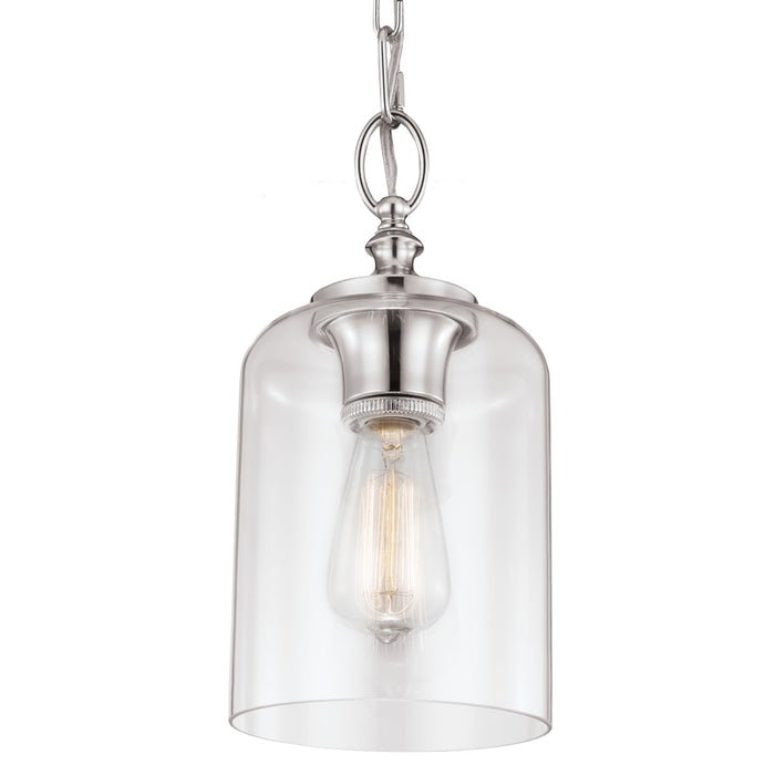 Feiss P1310 Hounslow 6" Wide Mini Pendant with Clear Glass