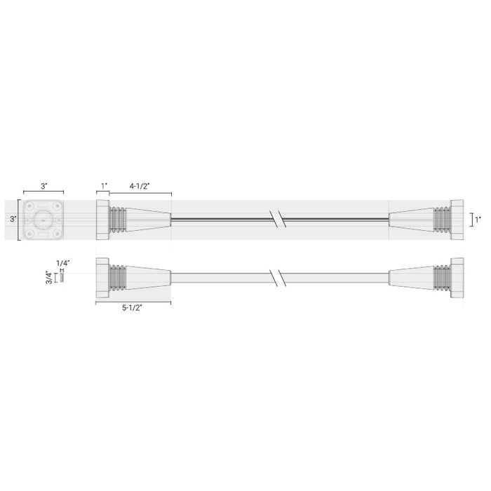 Elite FT-DIM10-48V-60 Tension 60-ft Track with Uplight