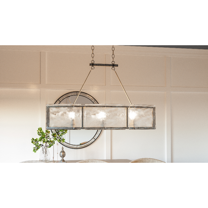 Quoizel FTS638 Fortress 6-lt 39" Island Chandelier