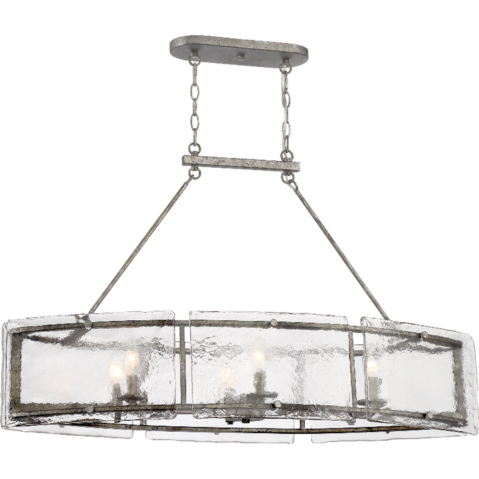 Quoizel FTS638 Fortress 6-lt 39" Island Chandelier