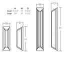 AFX FTS Series Fulton LED Sconce