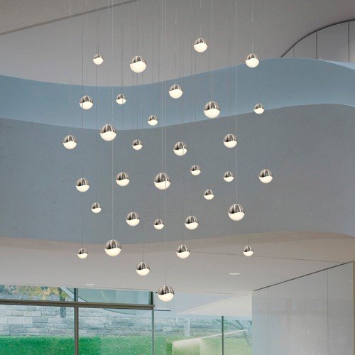 Sonneman 2918 Grapes 24-lt 27" LED Round Multipoint Pendant - Assorted