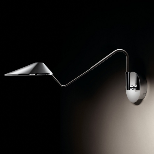 Bover Non La A/03 1-lt 24" LED Wall Light, 0-10V-Chrome