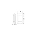 Modern Forms WS-W1616 Phantom 1-lt 16" Tall LED Outdoor Wall Light