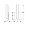 Modern Forms WS-3115 Vogue 1-lt 15" Tall LED Bath Light
