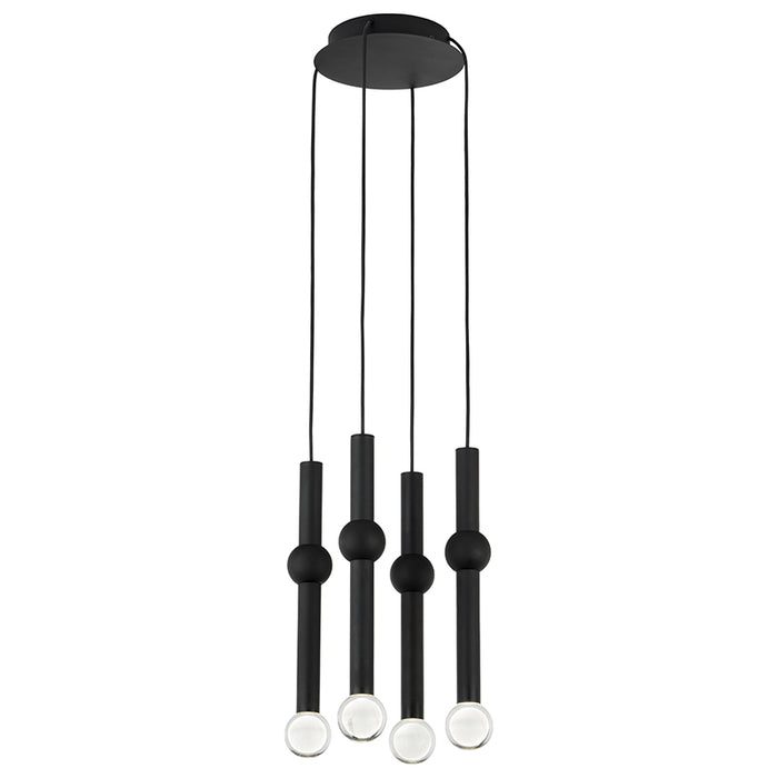 Tech 700TRSPGYD4 Guyed 4-lt 10" LED Chandelier