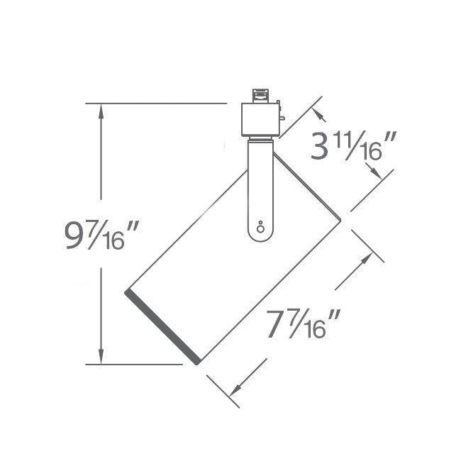 WAC 2042 Silo X42 42W LED Track Head