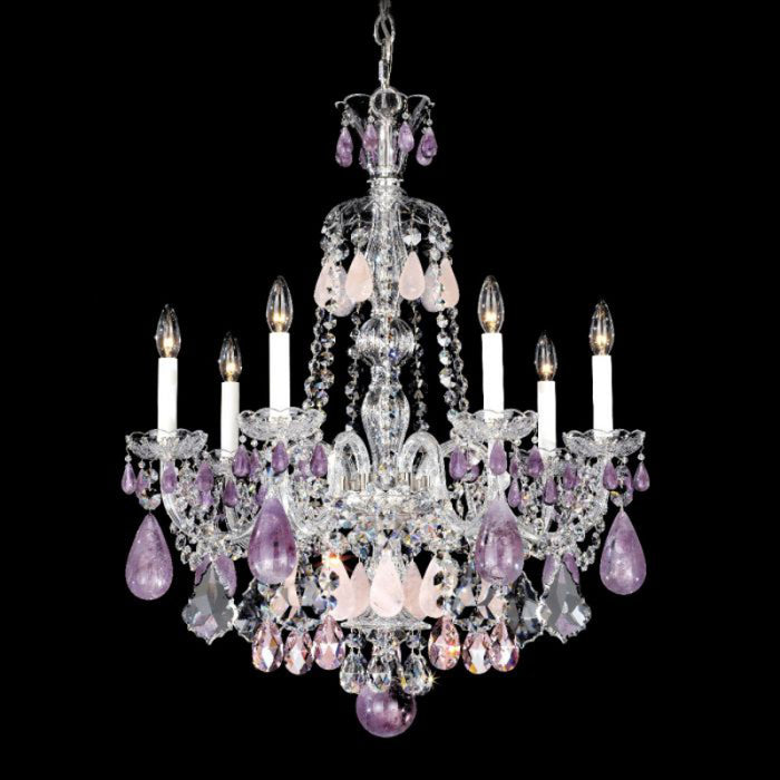 Schonbek 5536 Hamilton Rock Crystal 7-lt 24" Chandelier