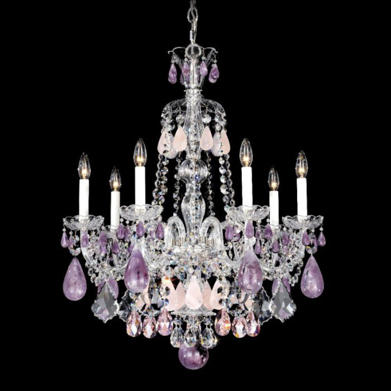 Schonbek 5536 Hamilton Rock Crystal 7-lt 24" Chandelier