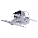 Maxilume HH6SQ-LED 6" Square Recessed with EX-TL-6607 Trimless Lensed Wall Wash - 2000 Lumens