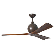 Mattews Fan IR3 Irene-3 52" Ceiling Fan - Textured Bronze/Walnut