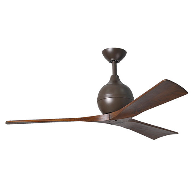 Mattews Fan IR3 Irene-3 52" Ceiling Fan - Textured Bronze/Walnut