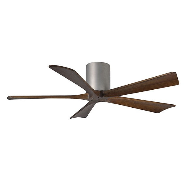 Matthews Fan IR5H Irene-5H 52" Hugger Ceiling Fan - Brushed Nickel
/Walnut