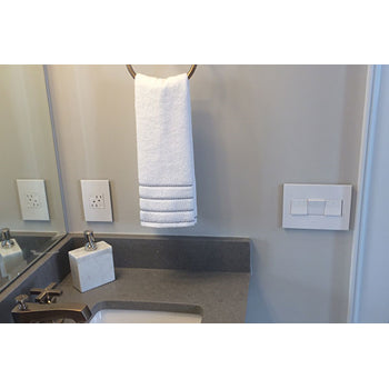 Adorne ASPD2042 20A 4-Way Paddle Switch, White, with Microban